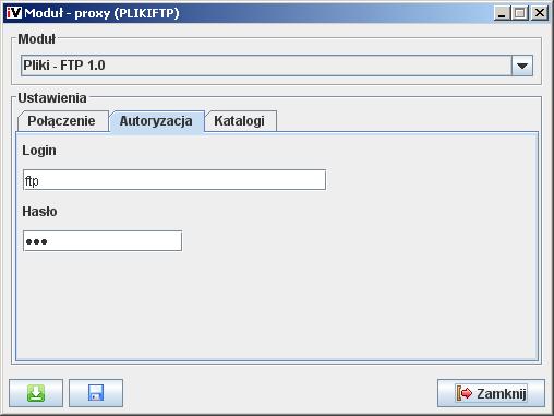 Konfiguracja modułu Pliki - FTP